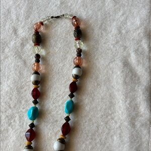 Multicolor Beaded Necklace- 33” long